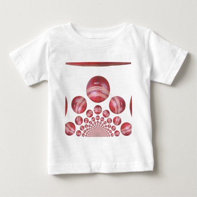 T-shirt Impressão do Cricket Ball do Sports Lover (Frente)