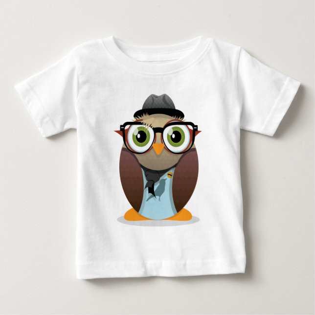 T-shirt impressão hipster pequeno (Frente)