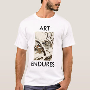 T-shirt Impressão japonês do pássaro de T-SHIRT< # 3
