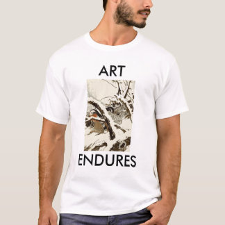 T-shirt Impressão japonês do pássaro de T-SHIRT< # 3