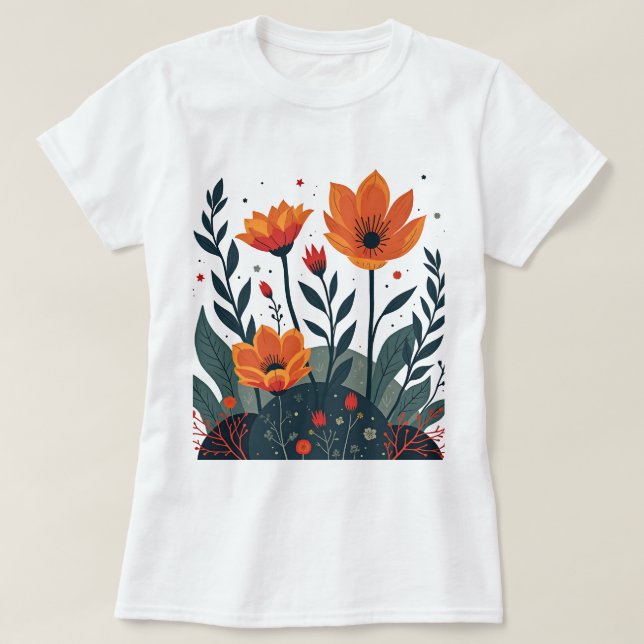 T-shirt impressão positiva (Frente do Design)