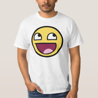 T-shirt impressionante da cara