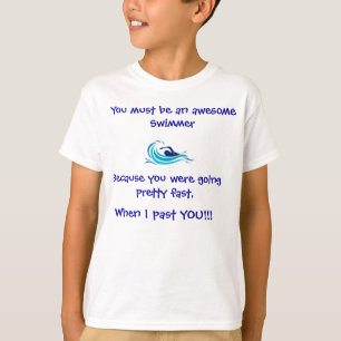 T-shirt impressionante do nadador