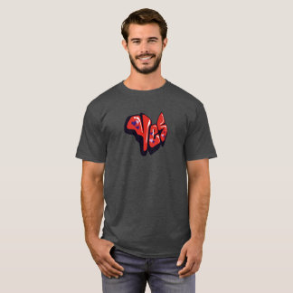 T-shirt impressionante e nervoso do estilo dos