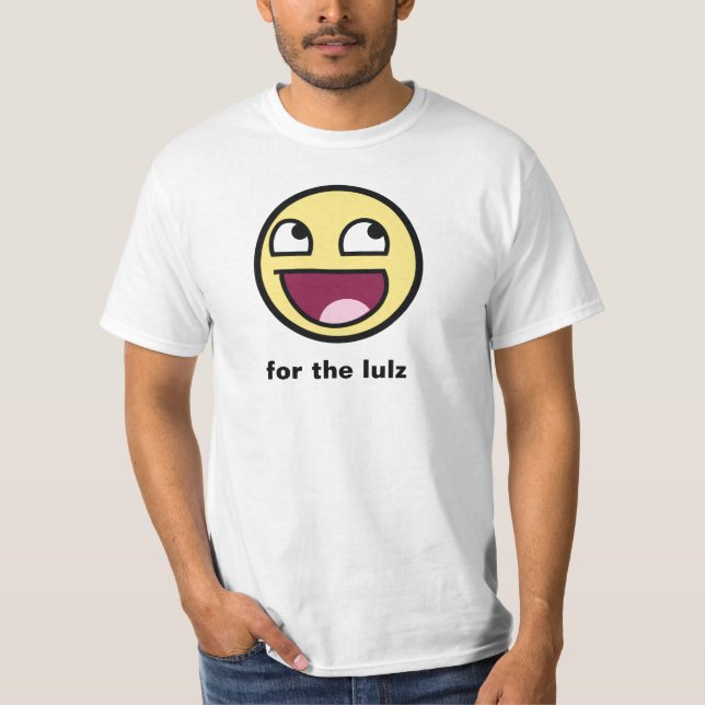 T-shirt Impressionante para o lulz (Frente)