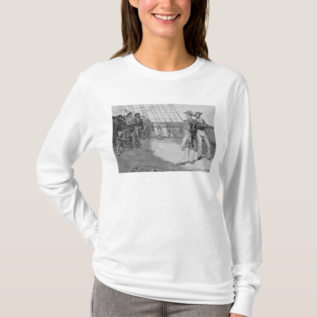 T-shirt Impressment de marinheiros americanos (Frente)