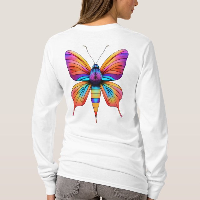 T-SHIRT IMPRESSO A BORRACHA ATRATIVA 3D (Verso)