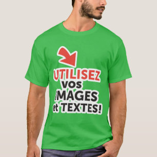 T-shirt Imprima seus designs online DIY em Português