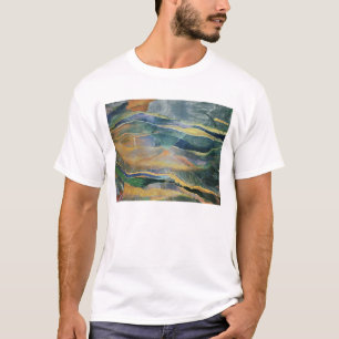 T-shirt Incidentes das cores e das planícies (tempera e