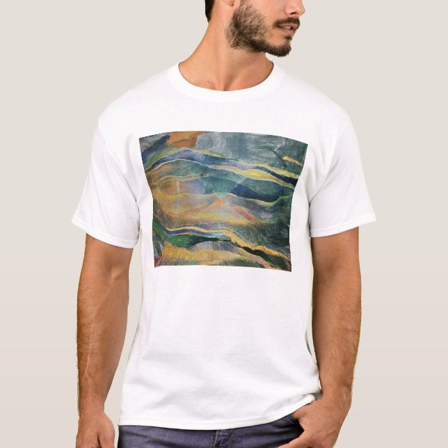 T-shirt Incidentes das cores e das planícies (tempera e (Frente)