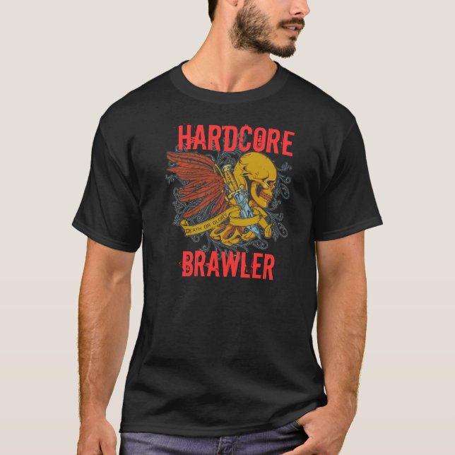 T-shirt incondicional da obscuridade do Brawler (Frente)