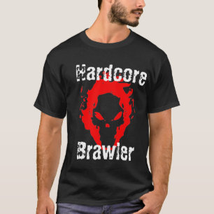 T-shirt incondicional do preto do Brawler