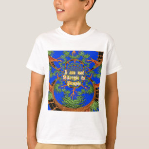 T-shirt Incrível Hakuna Matata Eu não sou alérgico a pesso