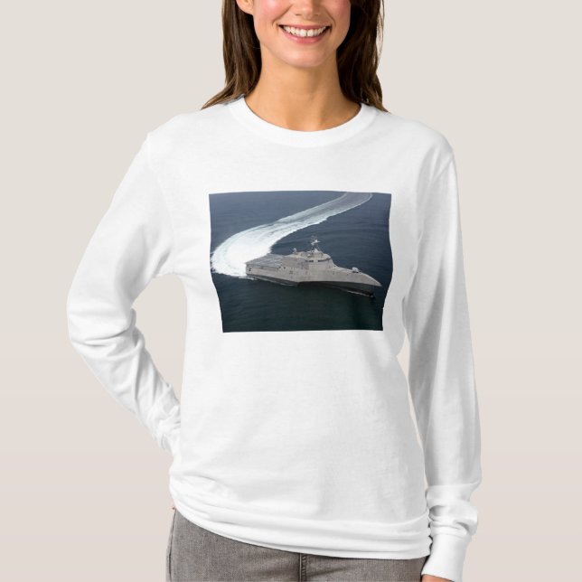 T-shirt Independência do navio de combate no Golfo do Méxi (Frente)