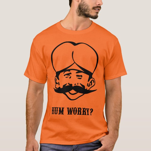 T-shirt India: Nenhuma preocupação! (Frente)