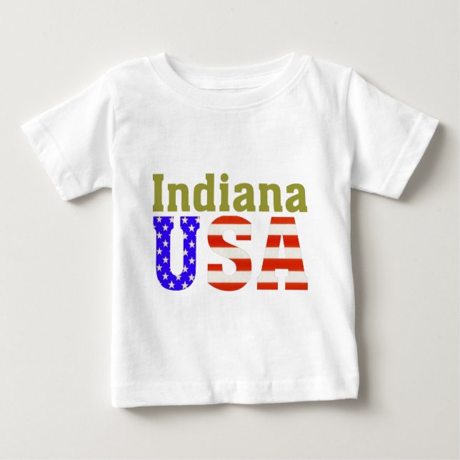 T-shirt Indiana USA Aashen alfa (Frente)