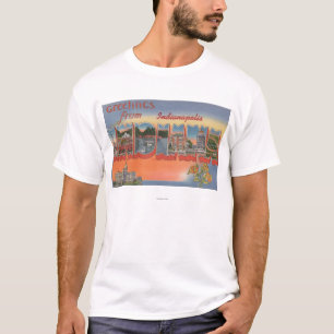 T-shirt Indianapolis, Indiana - grandes cenas 4 da letra