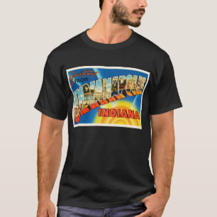 T-shirt Indianapolis Indiana na lembrança das viagens