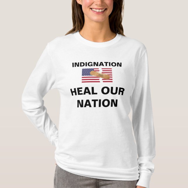 T-SHIRT INDIGNAÇÃO CORRIJA NOSSA NAÇÃO (Frente)