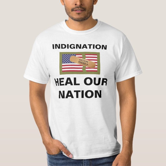 T-SHIRT INDIGNAÇÃO CURAR NOSSA NAÇÃO (Frente)
