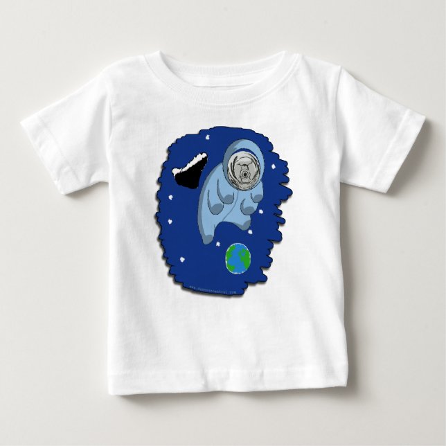 T-shirt infantil Astro-Tardigrade (Frente)