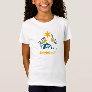 t-shirt infantil - Branco com ilustração estelar