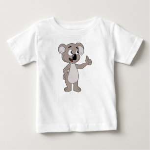 T-shirt infantil com desenhos animados do urso de