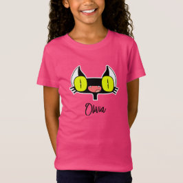 T-Shirt infantil com um gatinho engraçado