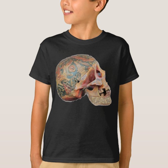 T-Shirt Infantil Crânio (Frente)