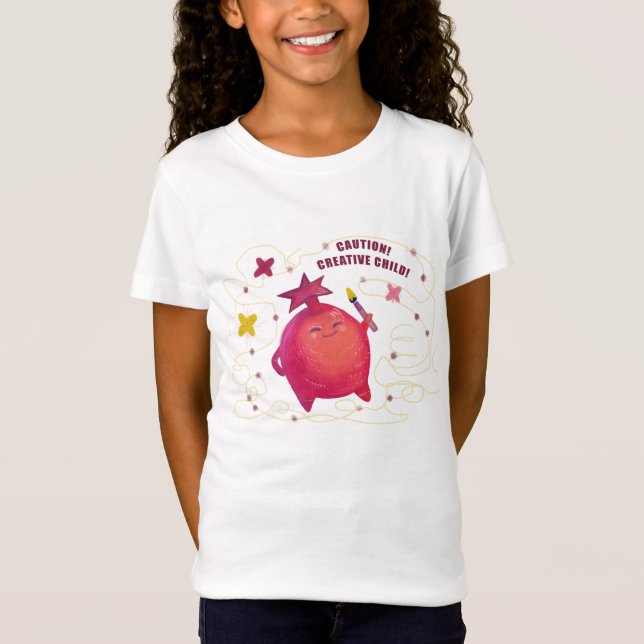 t-shirt infantil criativa (Frente)