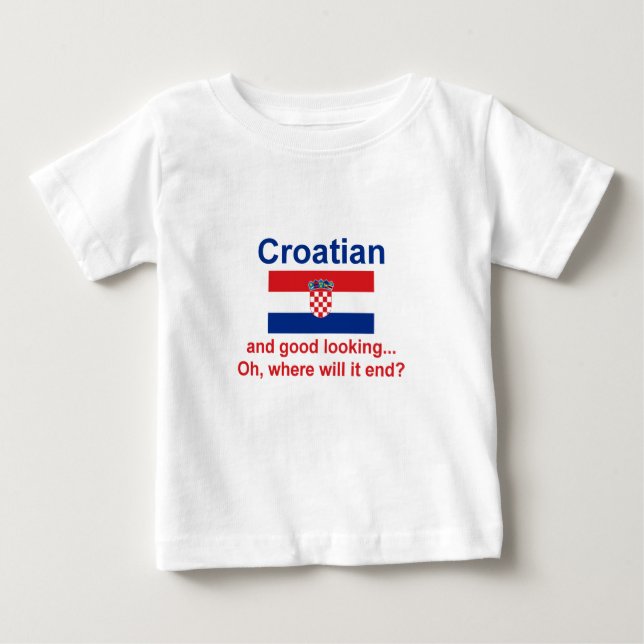 T-shirt infantil croata bonito (Frente)