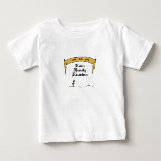 T-shirt infantil da reunião de Rosa