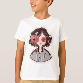T-Shirt Infantil de Flor Místico