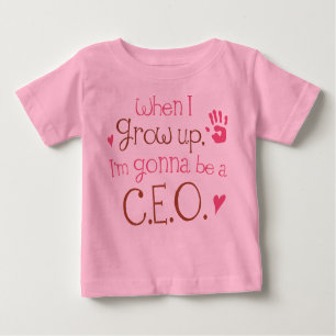 T-shirt infantil do bebê do CEO (futuro)