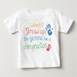 T-shirt infantil do bebê do Chiropractor (futuro)