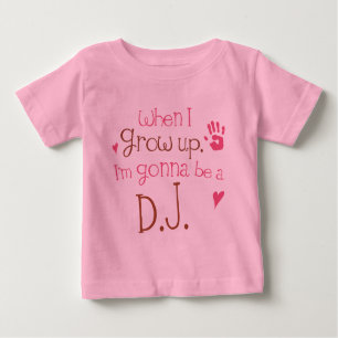 T-shirt infantil do bebê do DJ (futuro)