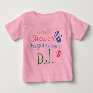 T-shirt infantil do bebê do DJ (futuro)
