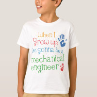 T-shirt infantil do bebê do engenheiro mecânico