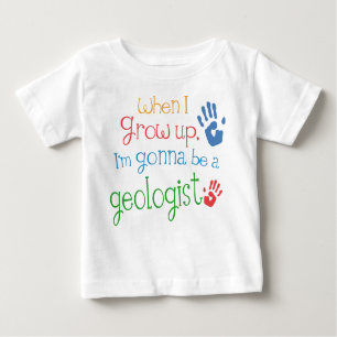T-shirt infantil do bebê do geólogo (futuro)