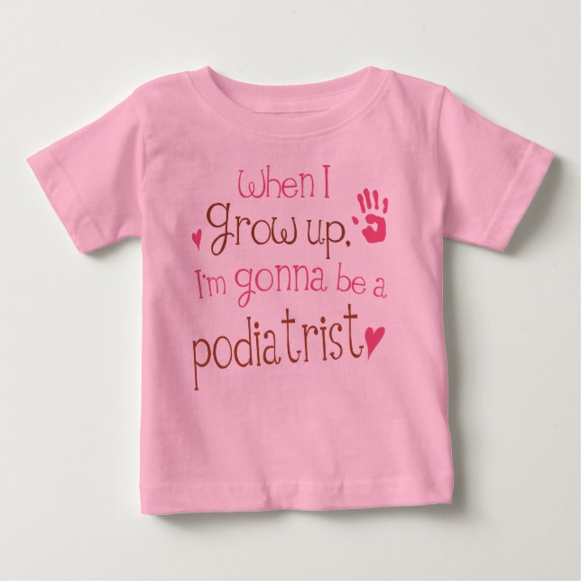 T-shirt infantil do bebê do Podiatrist (futuro) (Frente)