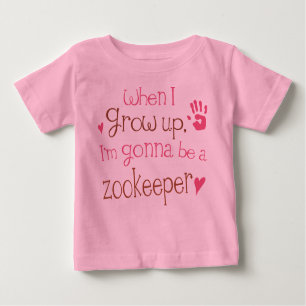T-shirt infantil do bebê do Zookeeper (futuro)