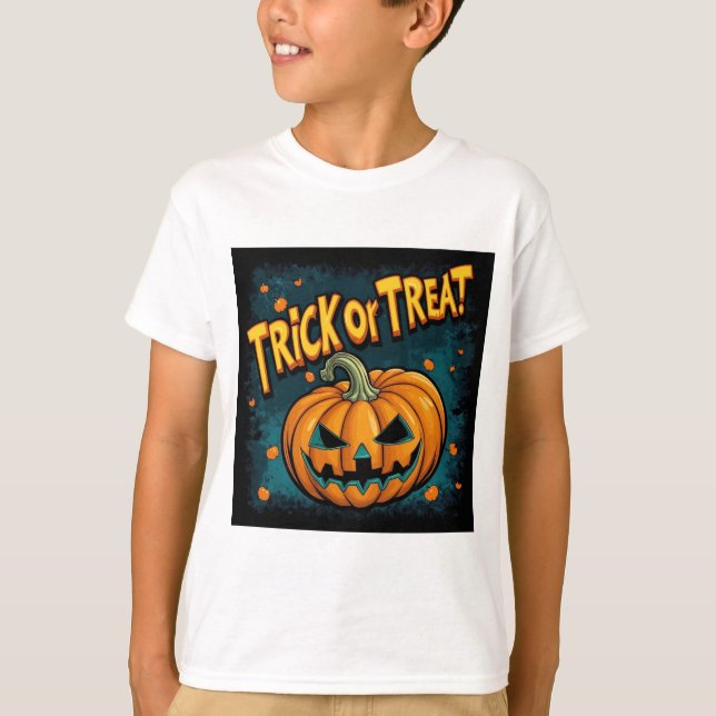 t-shirt infantil do Halloween (Frente)