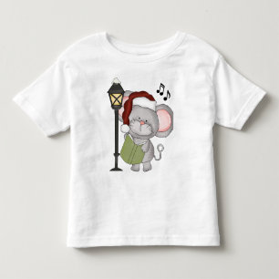 t-shirt infantil do rato de Natal