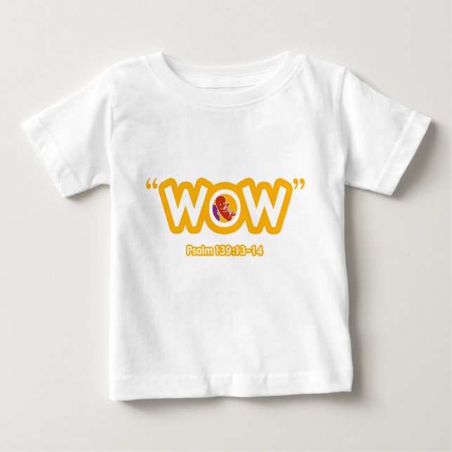 T-shirt infantil do "wow" (Frente)