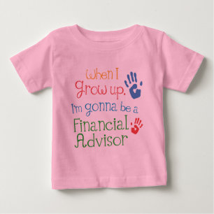 T-shirt infantil financeiro do bebê do conselheir