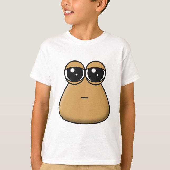 T-shirt infantil - Sad Baby Pou (Frente)