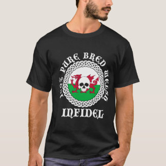 T-shirt Infiel produzido puro de 100% Galês