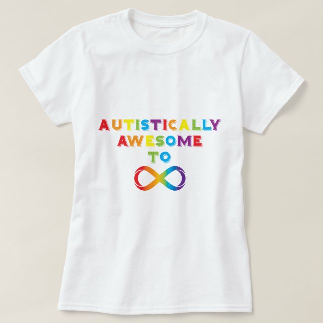 T-shirt Infinito Autisticamente Infinito (Frente do Design)