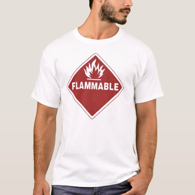 T-shirt inflamável (Frente)