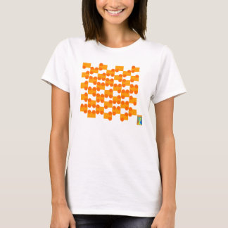 T-shirt Infle contorna para fora a boneca